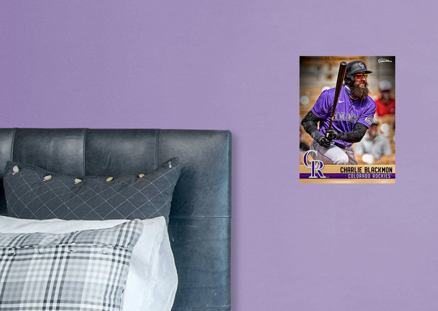 Colorado Rockies: Charlie Blackmon  GameStar        - Officially Licensed MLB Removable Wall   Adhesive Decal