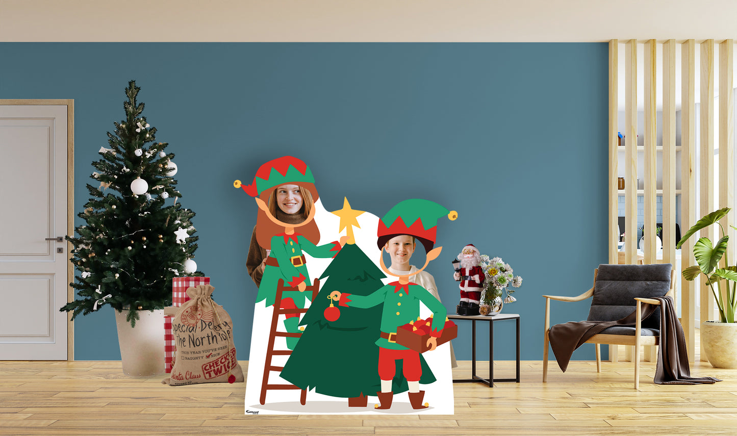 Christmas: Decorating The Christmas Tree Life-Size Cutout - Stand Out 44W x 51H