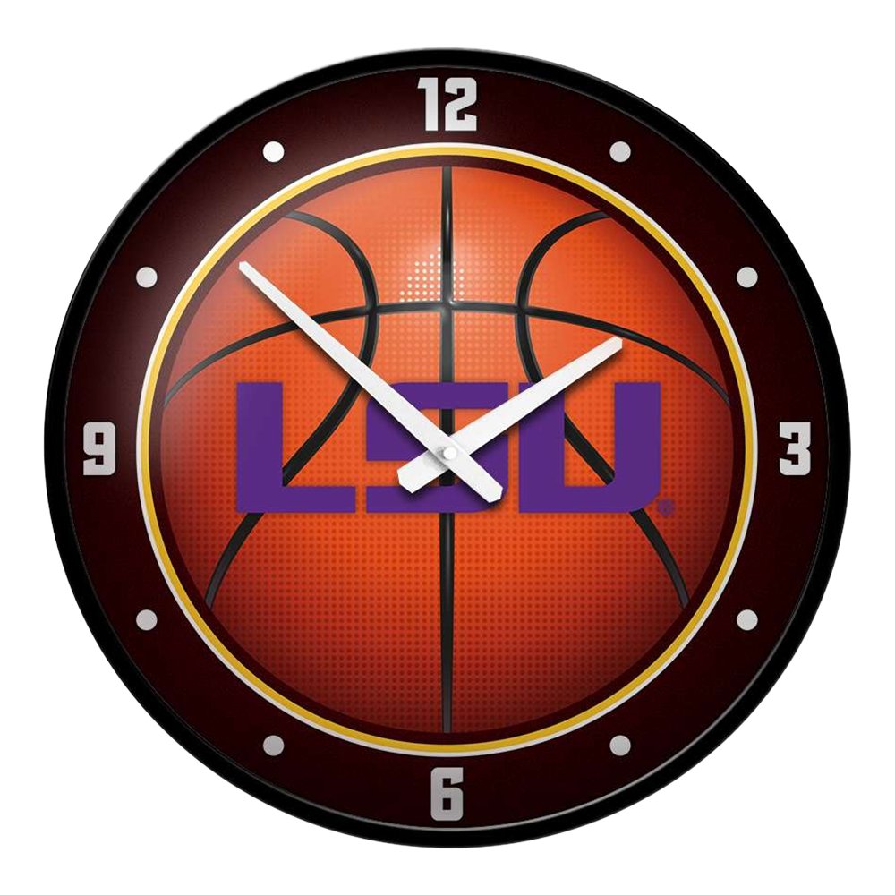 LSU Tigers: Basketball - Modern Disc Wall Clock - The Fan-Brand