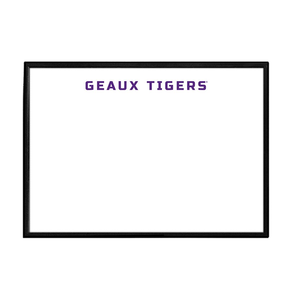 LSU Tigers: Geaux Tigers - Framed Dry Erase Wall Sign - The Fan-Brand