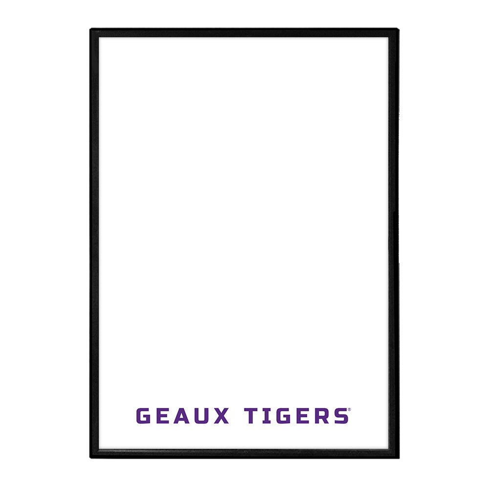LSU Tigers: Geaux Tigers - Framed Dry Erase Wall Sign - The Fan-Brand