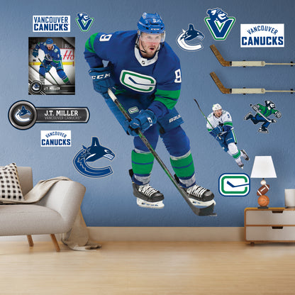 Vancouver Canucks: J.T. Miller         - Officially Licensed NHL Removable     Adhesive Decal
