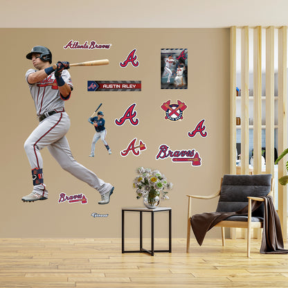 Atlanta Braves: Austin Riley 2021        - Officially Licensed MLB Removable     Adhesive Decal