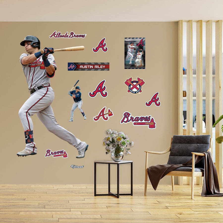 Austin Riley - RealBig Collection - Official MLB - Atlanta Braves - Reusable Vinyl Wall Decals