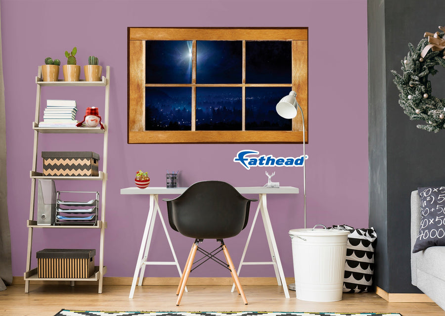 Christmas:  Lucky Star Instant Windows        -   Removable     Adhesive Decal