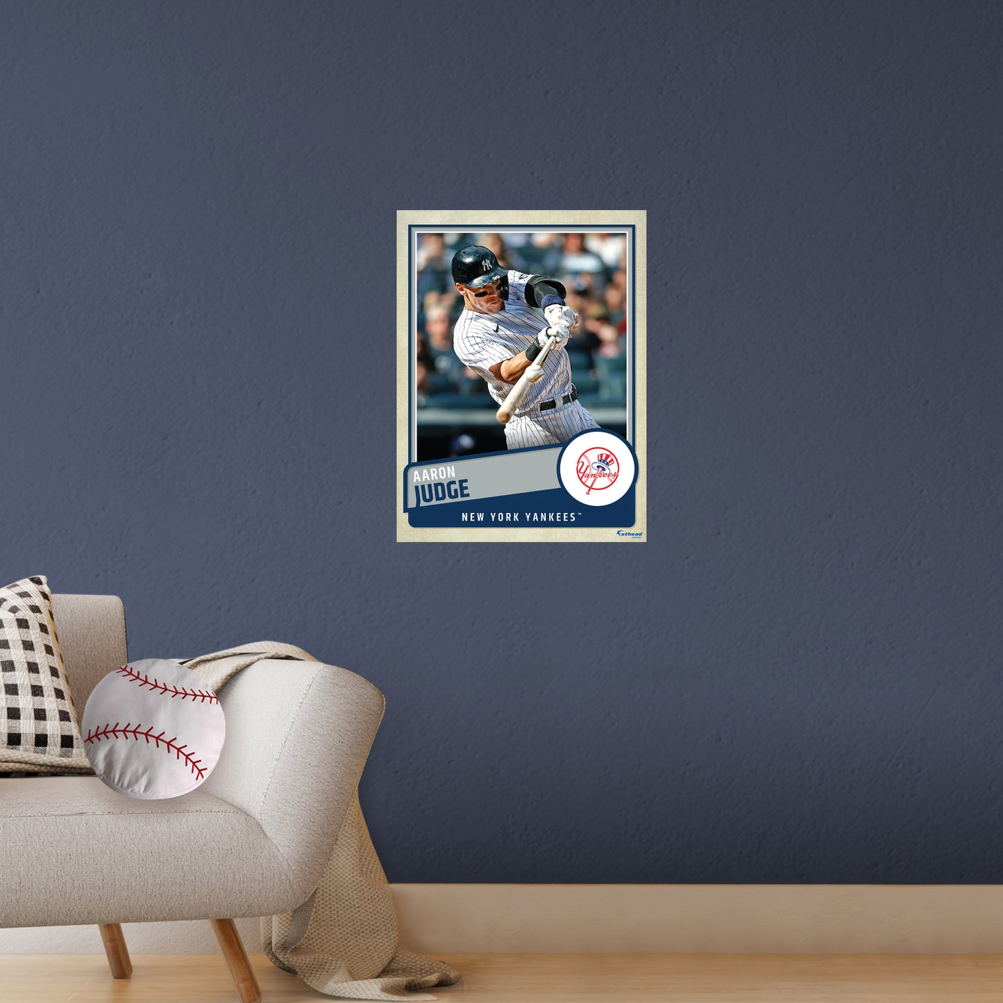 New York Yankees: Aaron Judge  Poster        - Officially Licensed MLB Removable     Adhesive Decal
