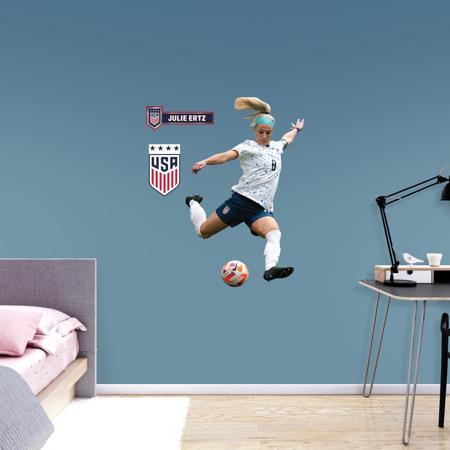 Julie Ertz         - Officially Licensed USWNT Removable     Adhesive Decal
