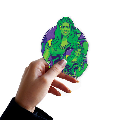 She-Hulk: She-Hulk Badge Minis        - Officially Licensed Marvel Removable     Adhesive Decal
