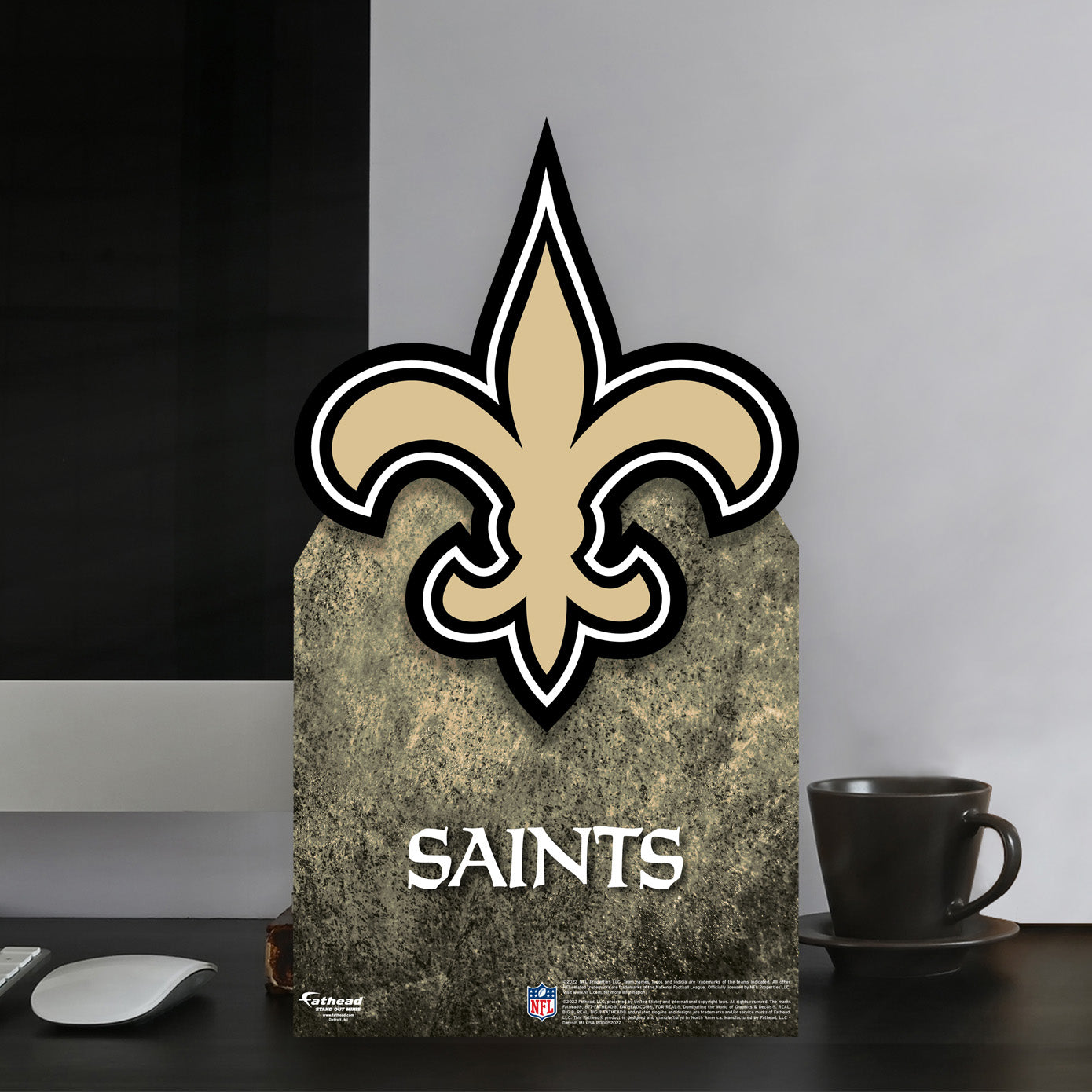 New Orleans Saints:  2022 Logo  Mini   Cardstock Cutout  - Officially Licensed NFL    Stand Out