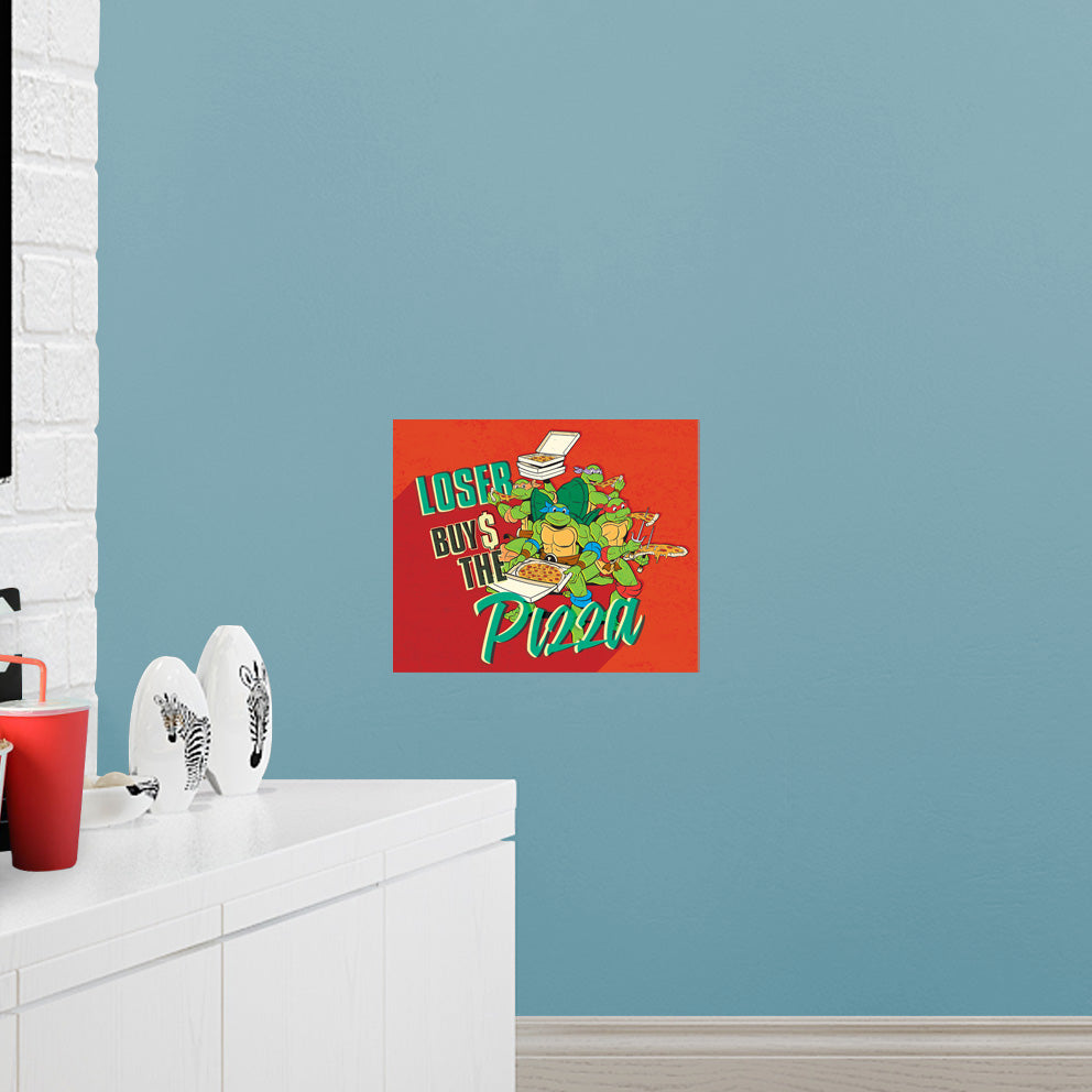 Teenage Mutant Ninja Turtles: Loser Buys Poster - Officially Licensed Nickelodeon Removable Adhesive Decal