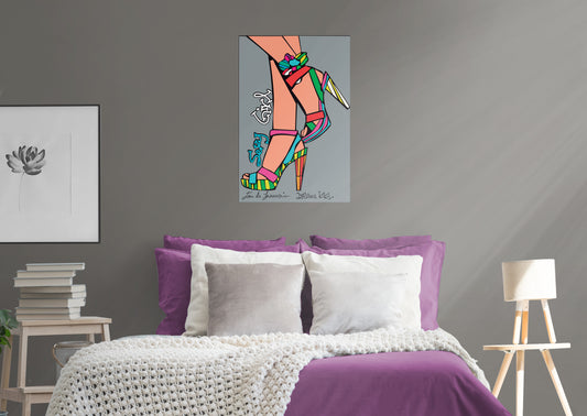 Dream Big Art:  Nice Shoes Mural        - Officially Licensed Juan de Lascurain Removable Wall   Adhesive Decal