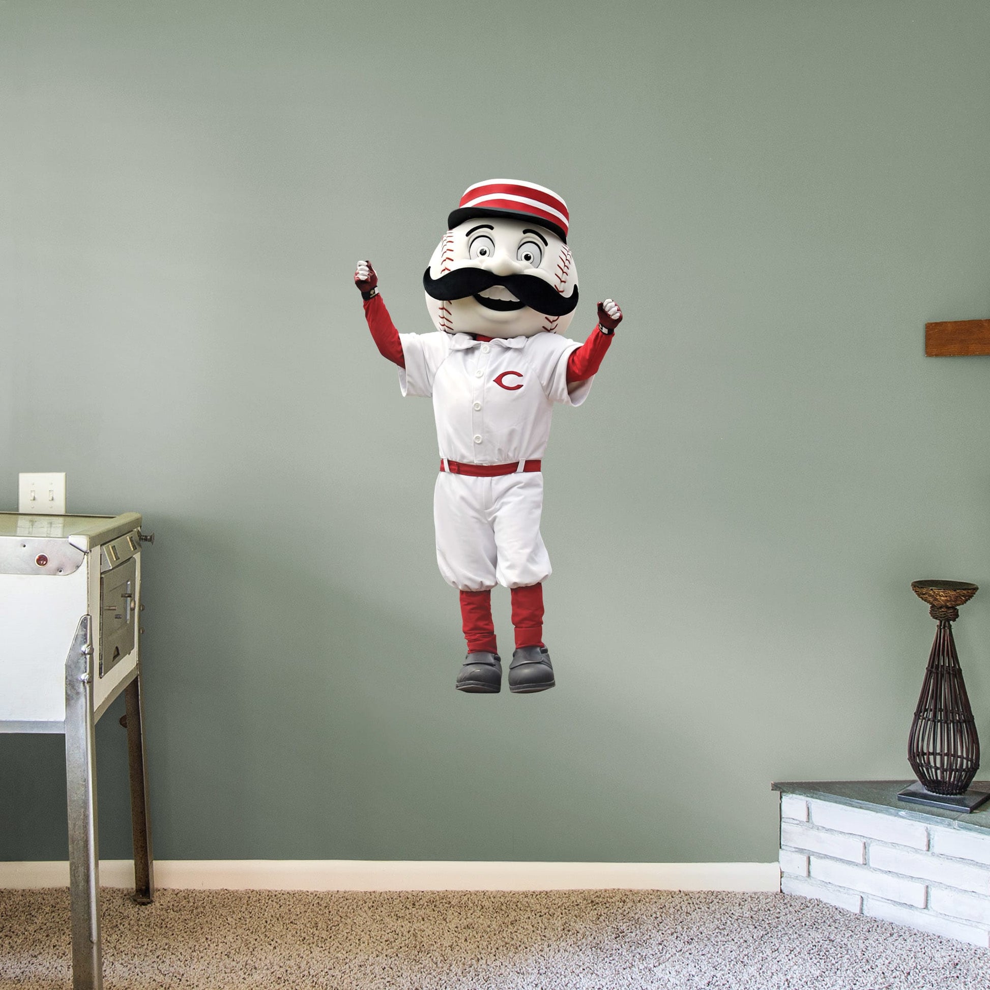 Giant Mascot + 2 Decals (27"W x 51"H)