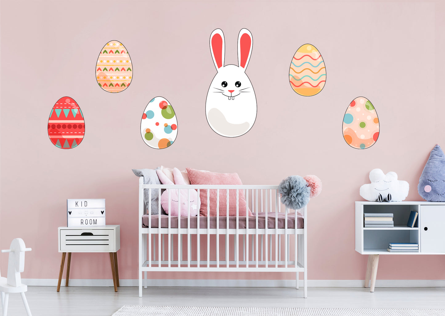 Easter Egg Bunny  -  Removable Wall Decal