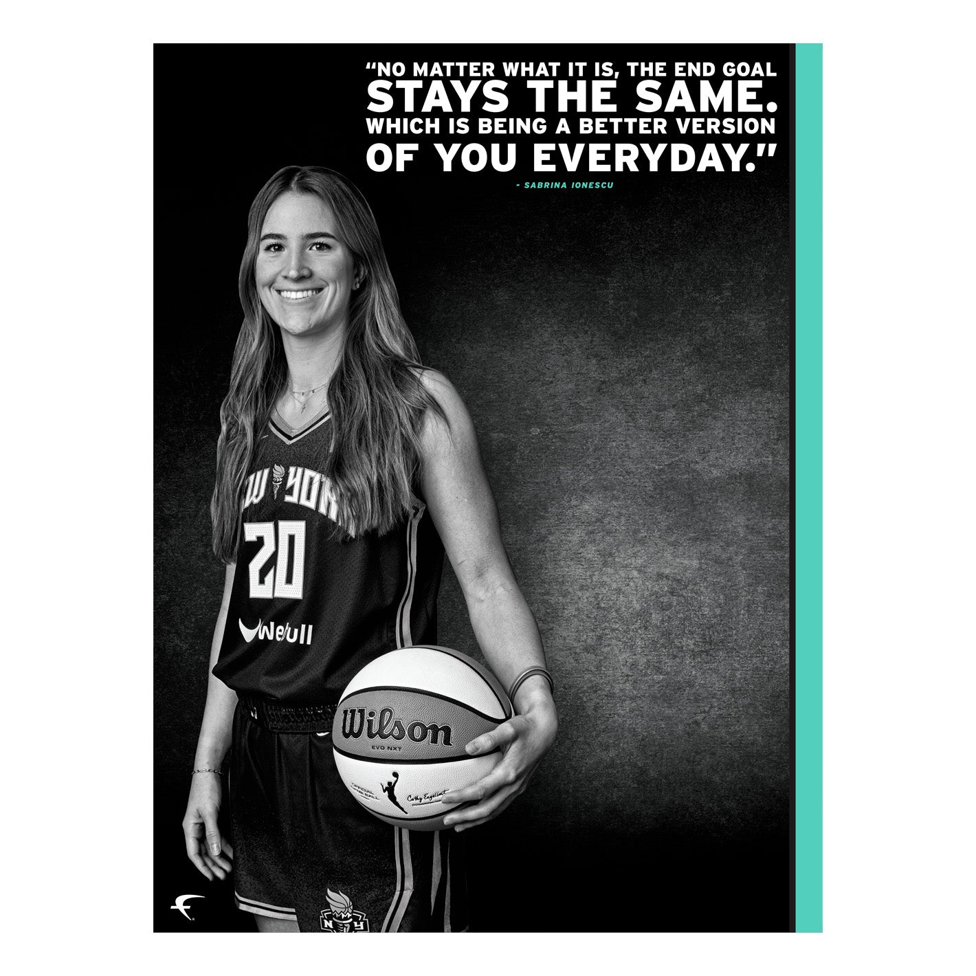Sabrina Ionescu - Inspirational - Peel & Stick Poster - Official WNBA ...