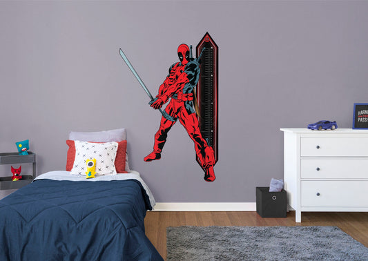 Deadpool:  Nerdy 30 Growth Chart        - Officially Licensed Marvel Removable Wall   Adhesive Decal
