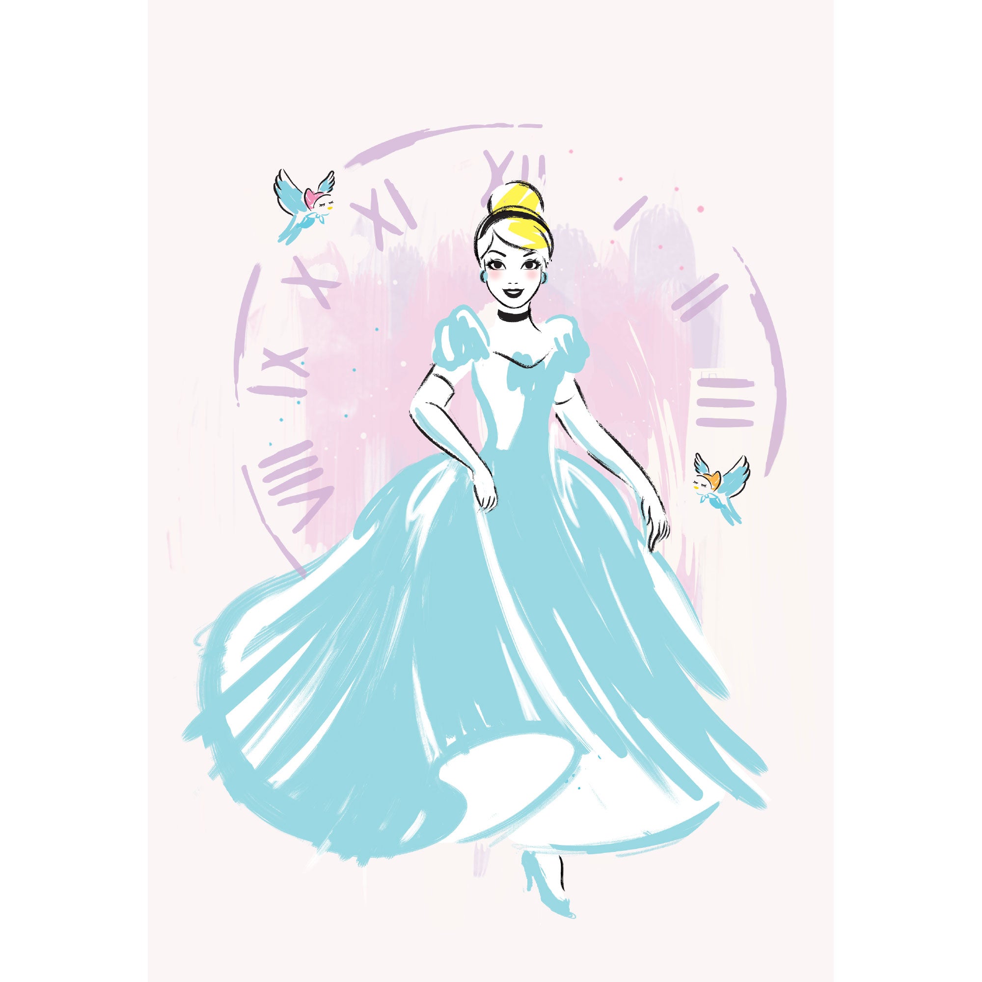 Princess Cinderella Disney Art Print Digital Files nursery r - Inspire  Uplift