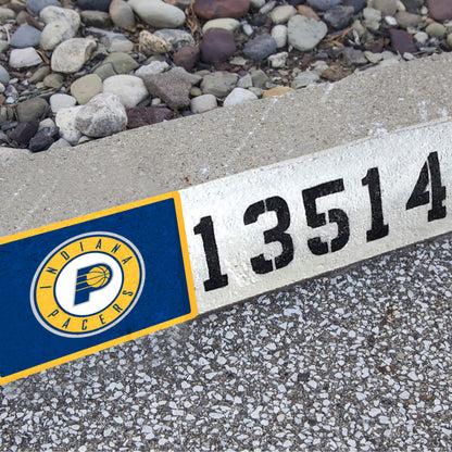 Indiana Pacers:  Address Block Logo        - Officially Licensed NBA    Outdoor Graphic