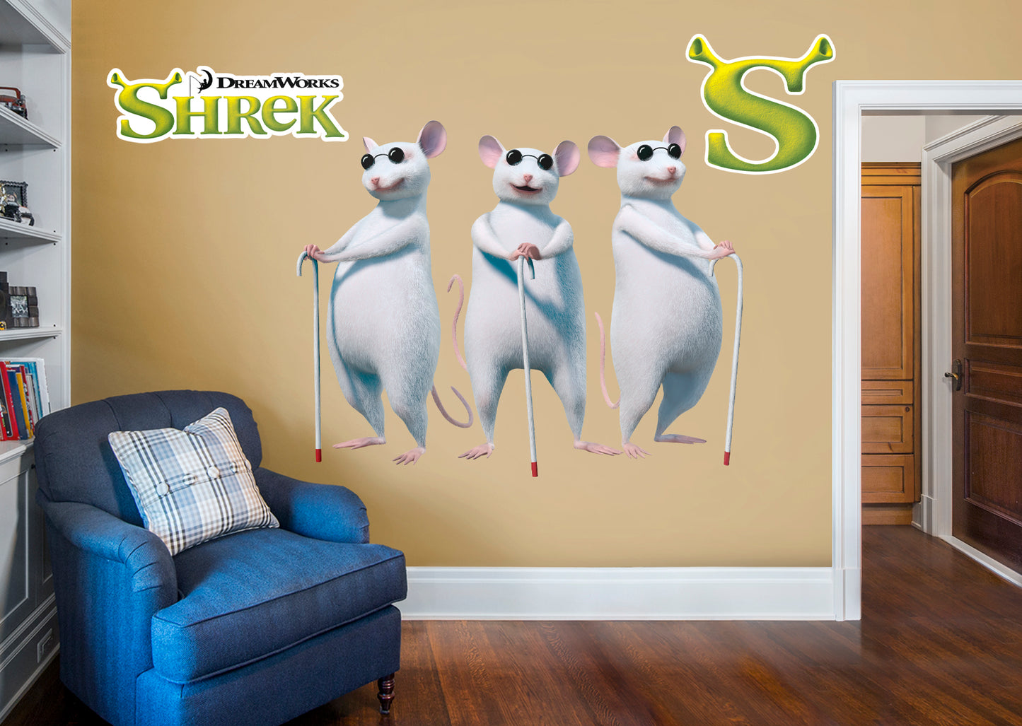 Shrek: Mice RealBig        - Officially Licensed NBC Universal Removable     Adhesive Decal
