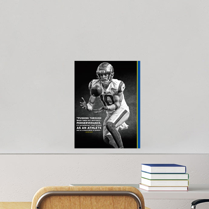 Los Angeles Rams: Cooper Kupp Inspirational Poster - Officially Licensed NFL Removable Adhesive Decal