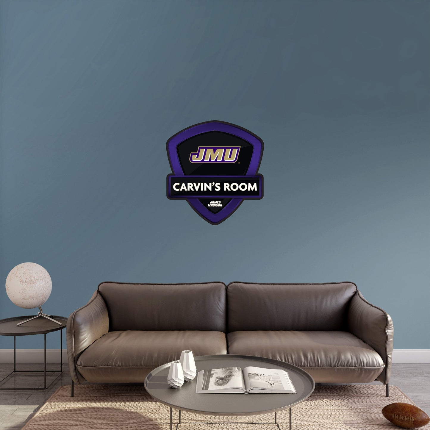 James Madison Dukes:   Badge Personalized Name        - Officially Licensed NCAA Removable     Adhesive Decal