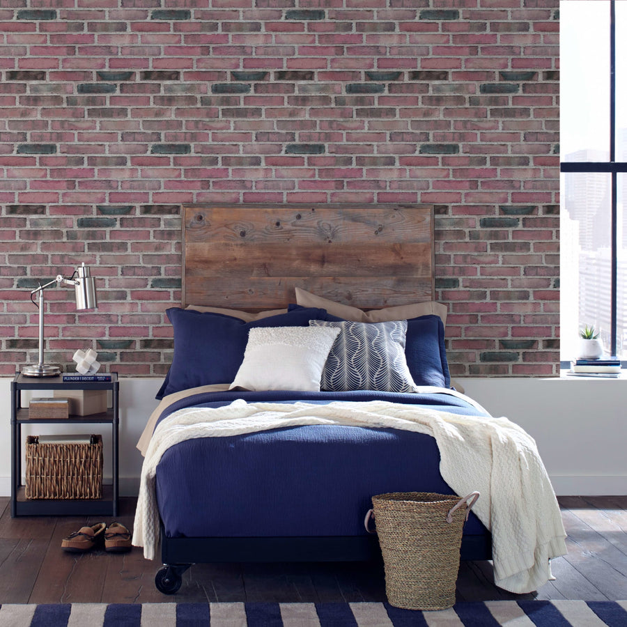 Urban Brick (Red) - Peel & Stick Wallpaper