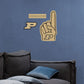 Purdue Boilermakers: Foam Finger - Officially Licensed NCAA Removable Adhesive Decal