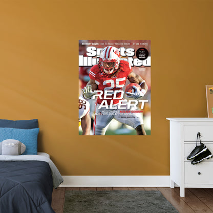 Wisconsin Badgers: Melvin Gordon III December 2014 Sports Illustrated Cover        - Officially Licensed NCAA Removable     Adhesive Decal
