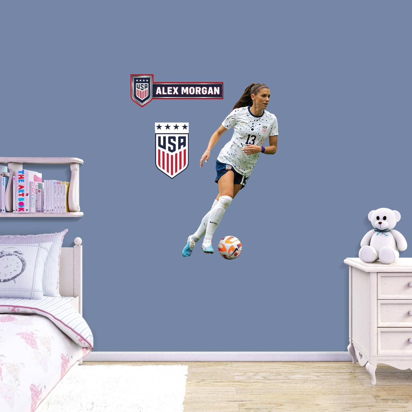 Alex Morgan         - Officially Licensed USWNT Removable     Adhesive Decal