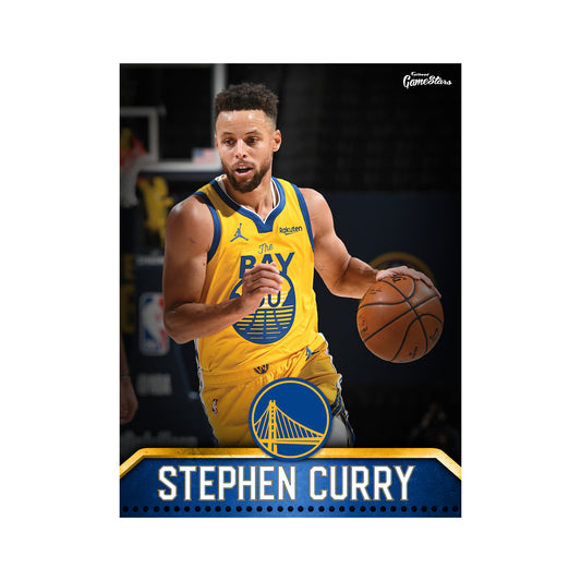 Golden State Warriors Stephen Curry 2021 GameStar        - Officially Licensed NBA Removable Wall   Adhesive Decal