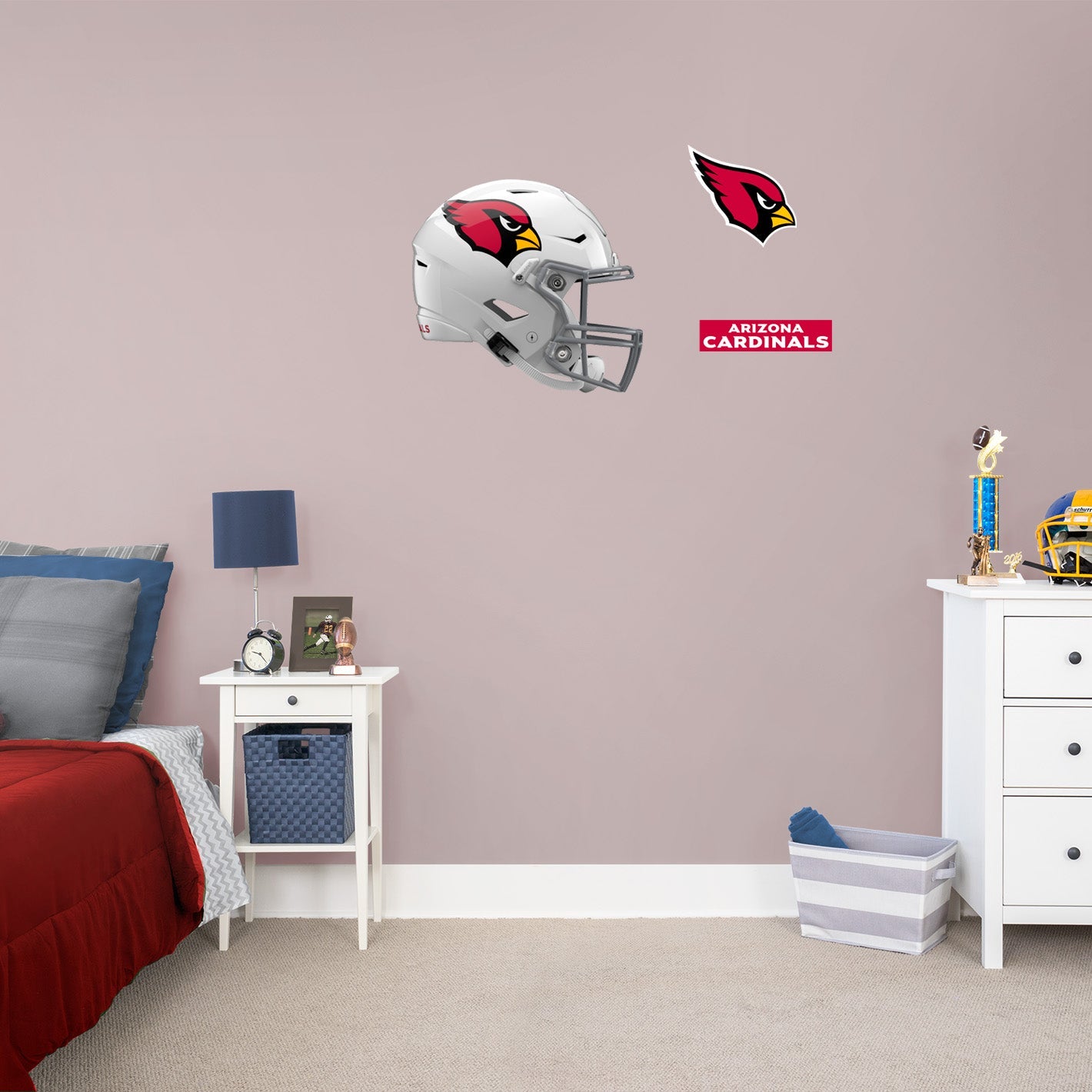 Arizona Cardinals: Helmet - Officially Licensed NFL Removable Adhesive Decal