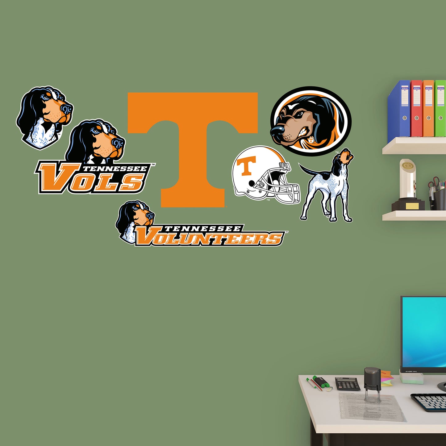 Tennessee Volunteers: Logo Assortment - Officially Licensed Removable Wall Decals