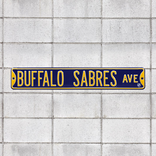 Buffalo Sabres: Buffalo Sabres Avenue - Officially Licensed NHL Metal Street Sign