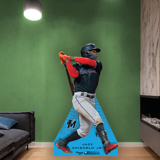 Miami Marlins: Jazz Chisholm Jr.   Life-Size   Foam Core Cutout  - Officially Licensed MLB    Stand Out