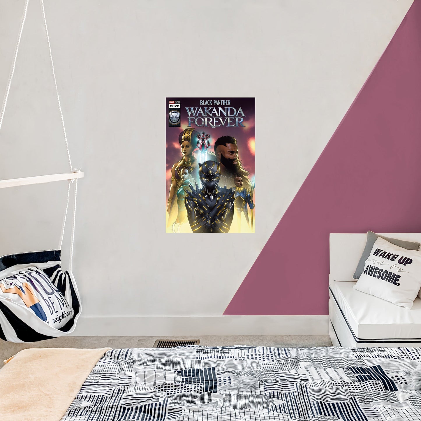 Black Panther Wakanda Forever: Black Panther Homage Comic Two Poster - Officially Licensed Marvel Removable Adhesive Decal