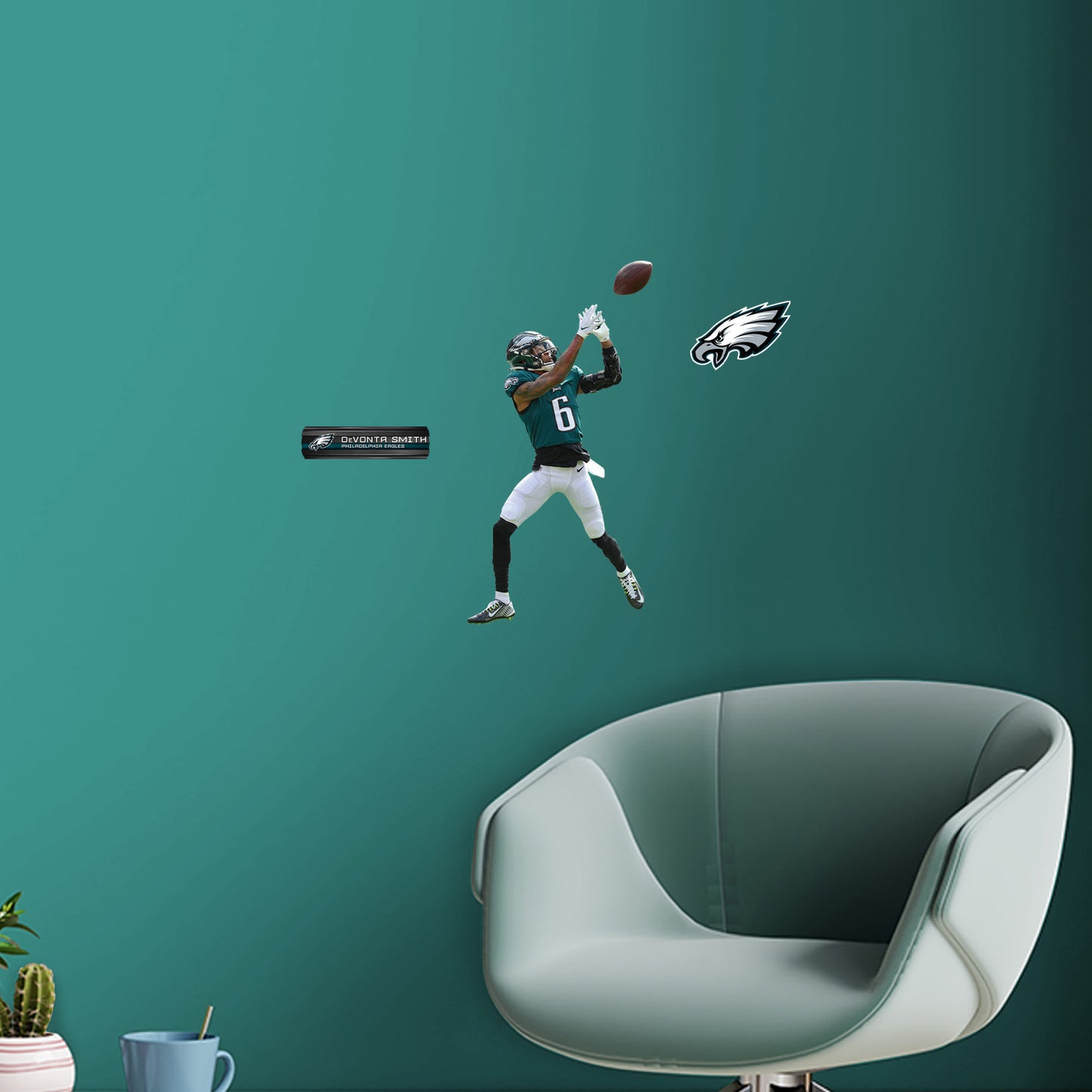Philadelphia Eagles: DeVonta Smith         - Officially Licensed NFL Removable     Adhesive Decal