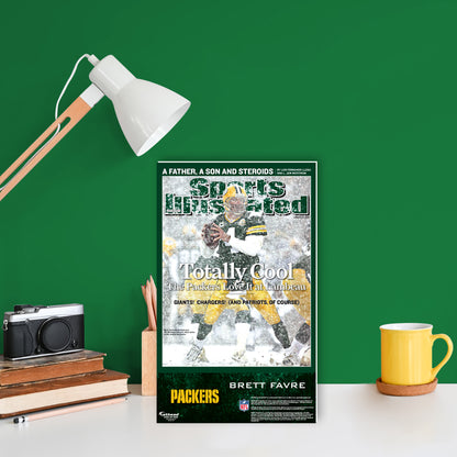 Green Bay Packers: Brett Favre January 2008 Sports Illustrated Cover  Mini   Cardstock Cutout  - Officially Licensed NFL    Stand Out