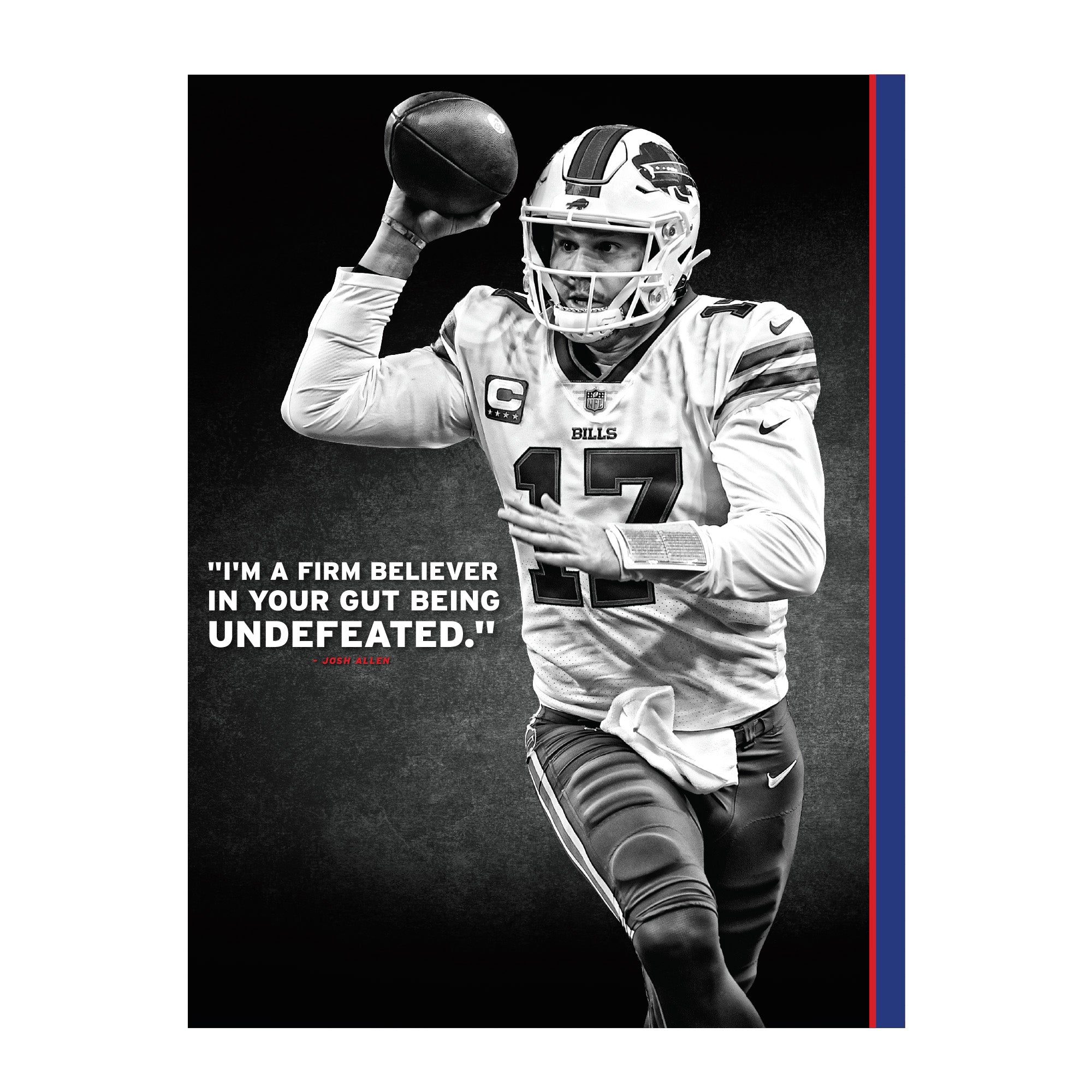 Josh Allen - Inspirational - Peel & Stick Poster - Official NFL - Buff ...