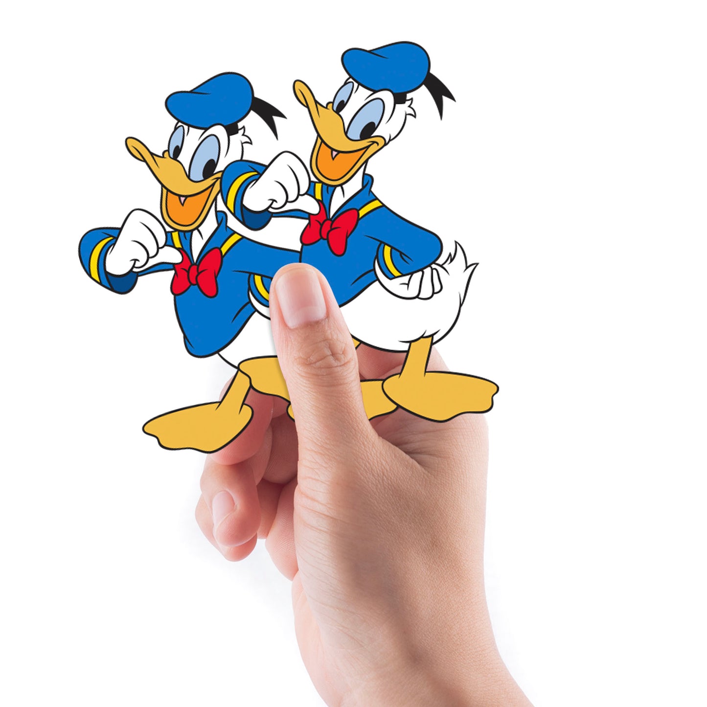 Sheet of 4 -MICKEY MOUSE: DONALD DUCK Minis        - Officially Licensed Disney Removable Wall   Adhesive Decal