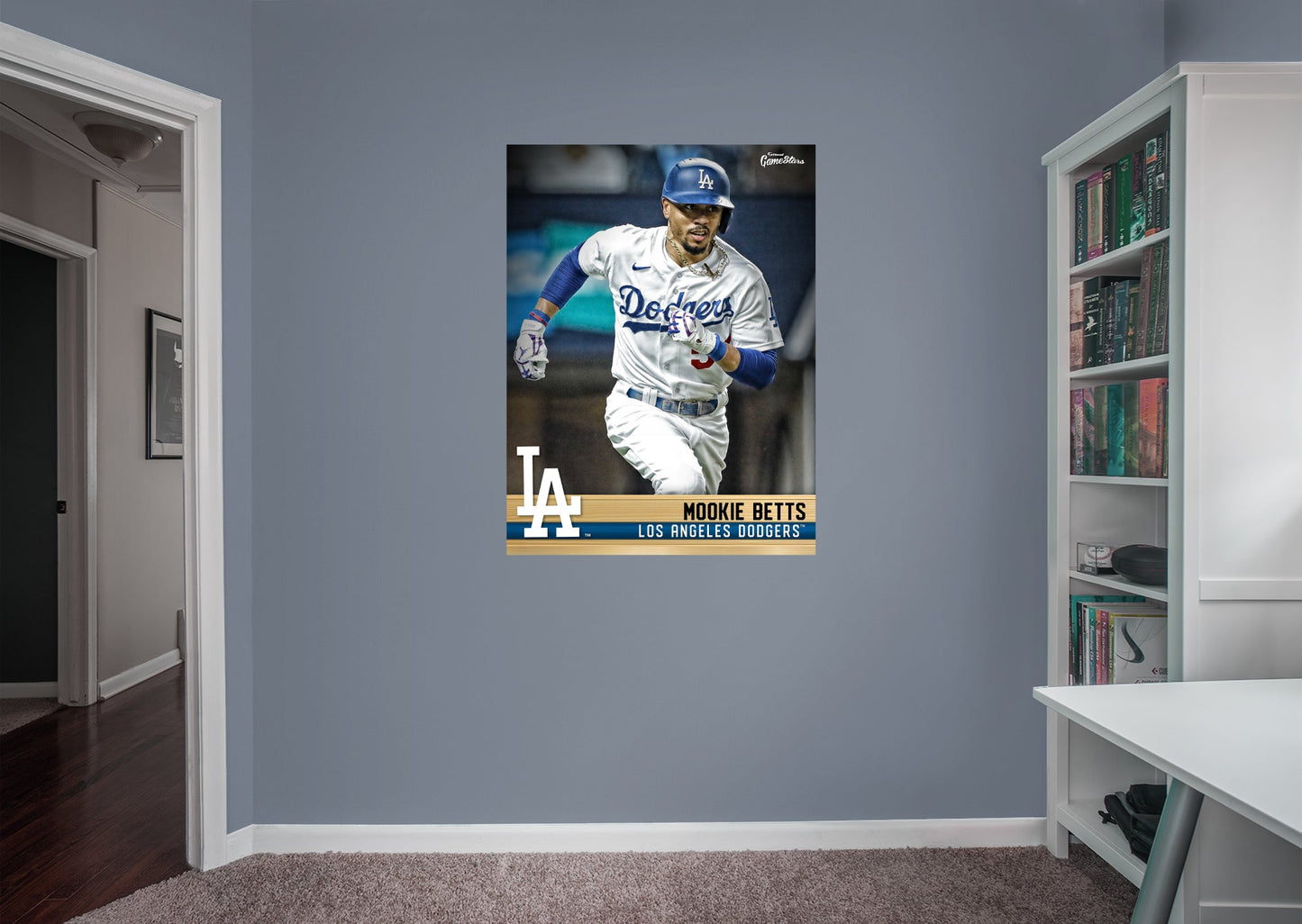 Los Angeles Dodgers: Mookie Betts  GameStar        - Officially Licensed MLB Removable Wall   Adhesive Decal