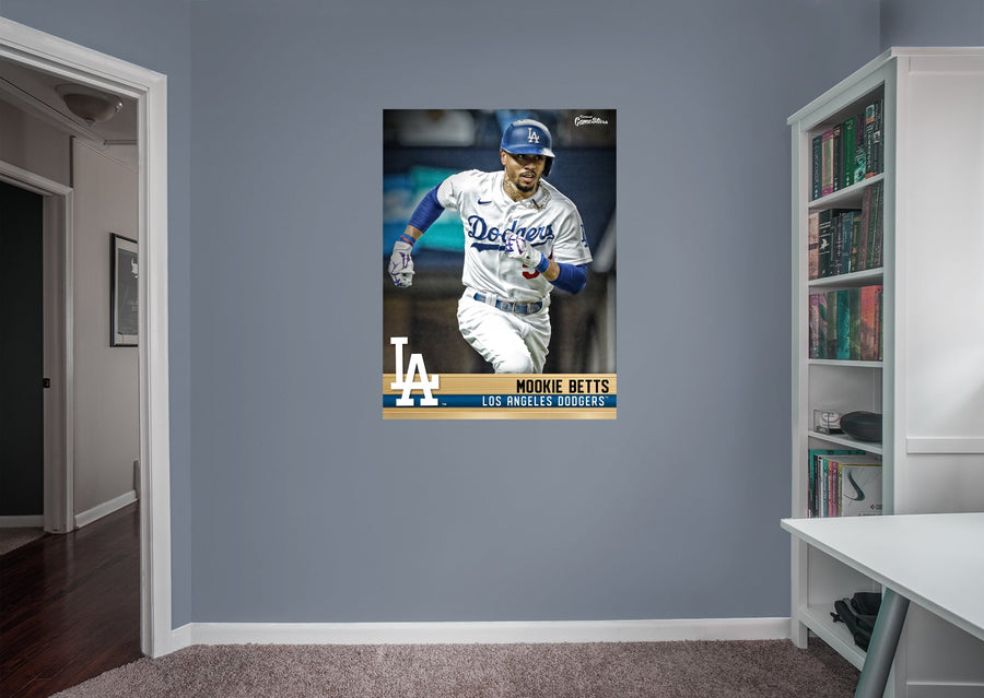 Mookie Betts - GameStars Series - Peel & Stick Poster - Official MLB - Los Angeles Dodgers - Reusable Vinyl Wall Decal