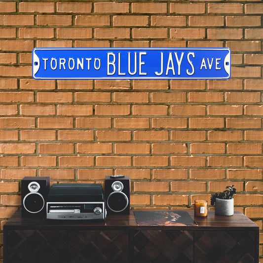 Toronto Blue Jays Steel Street Sign-TORONTO BLUE JAYS AVE