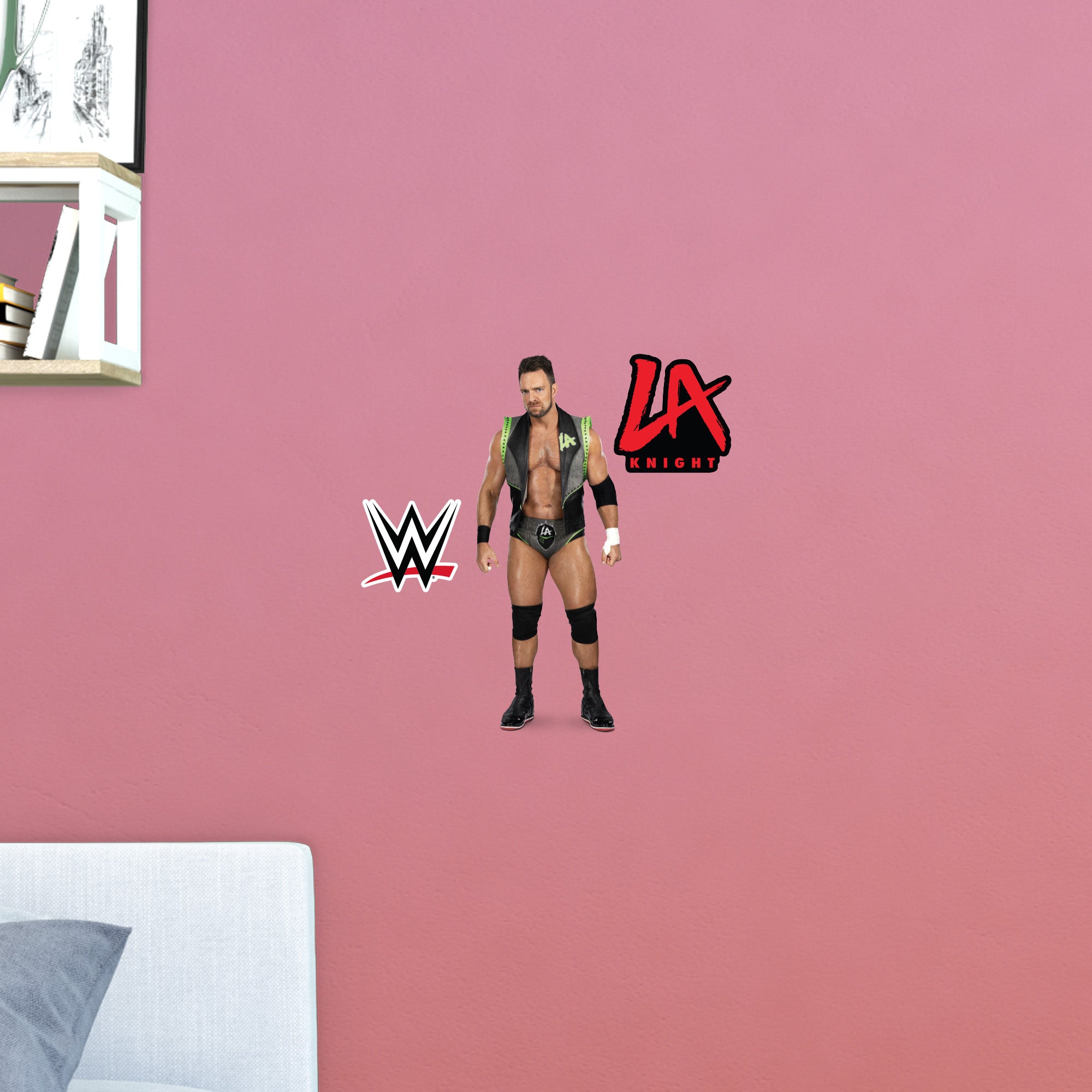 La Knight Sticker LA Knight - RealBig Collection - Official WWE - Reusable Vinyl Wall De ...