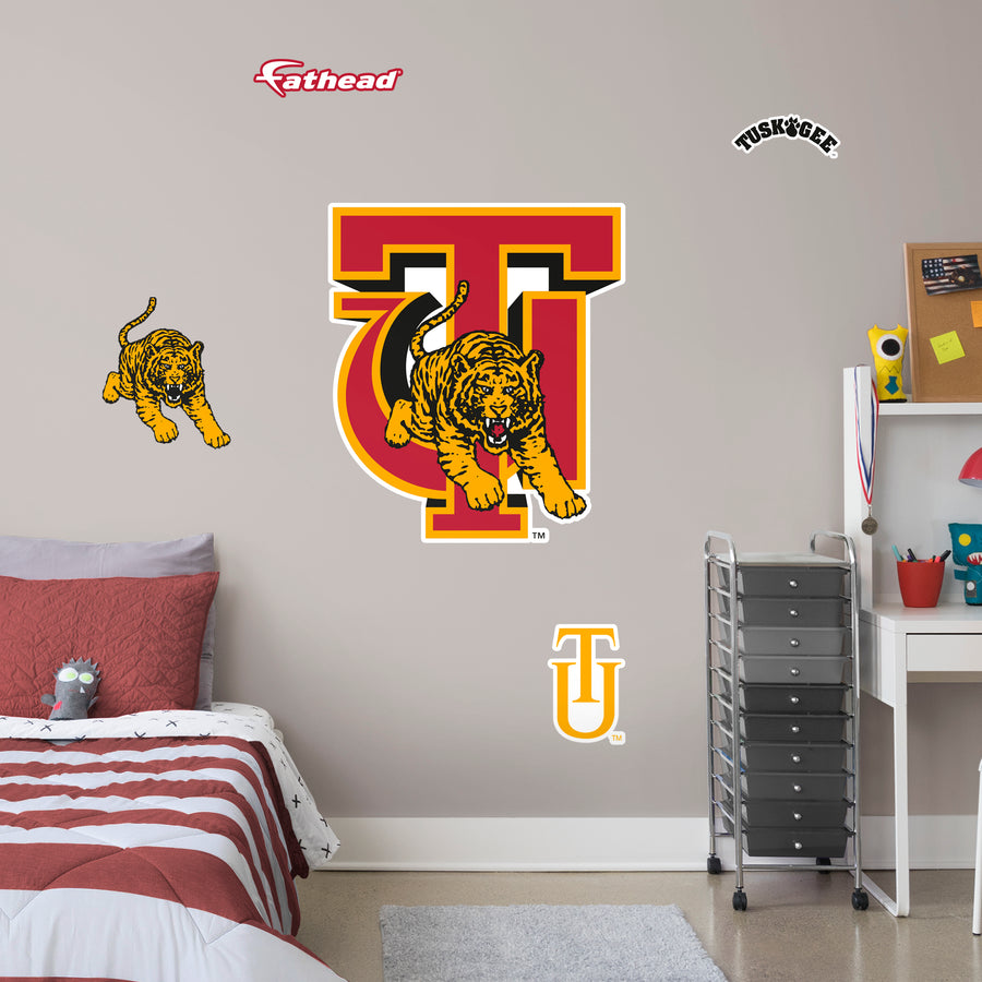 Tuskegee University - RealBig Logo Collection - Official NCAA - Reusable Vinyl Wall Decals #1