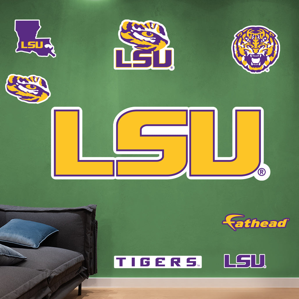 LSU Tigers:  2022 Gold Logo        - Officially Licensed NCAA Removable     Adhesive Decal