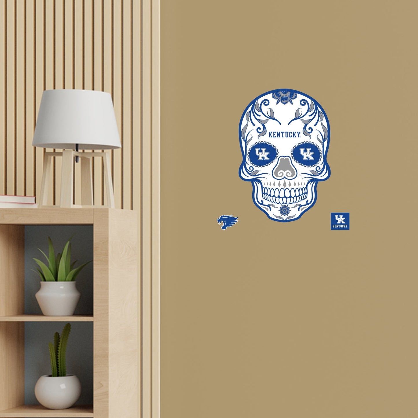 Kentucky Wildcats: Skull - Officially Licensed NCAA Removable Adhesive Decal