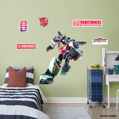 Transformers: Wheeljack RealBig        - Officially Licensed Hasbro Removable     Adhesive Decal