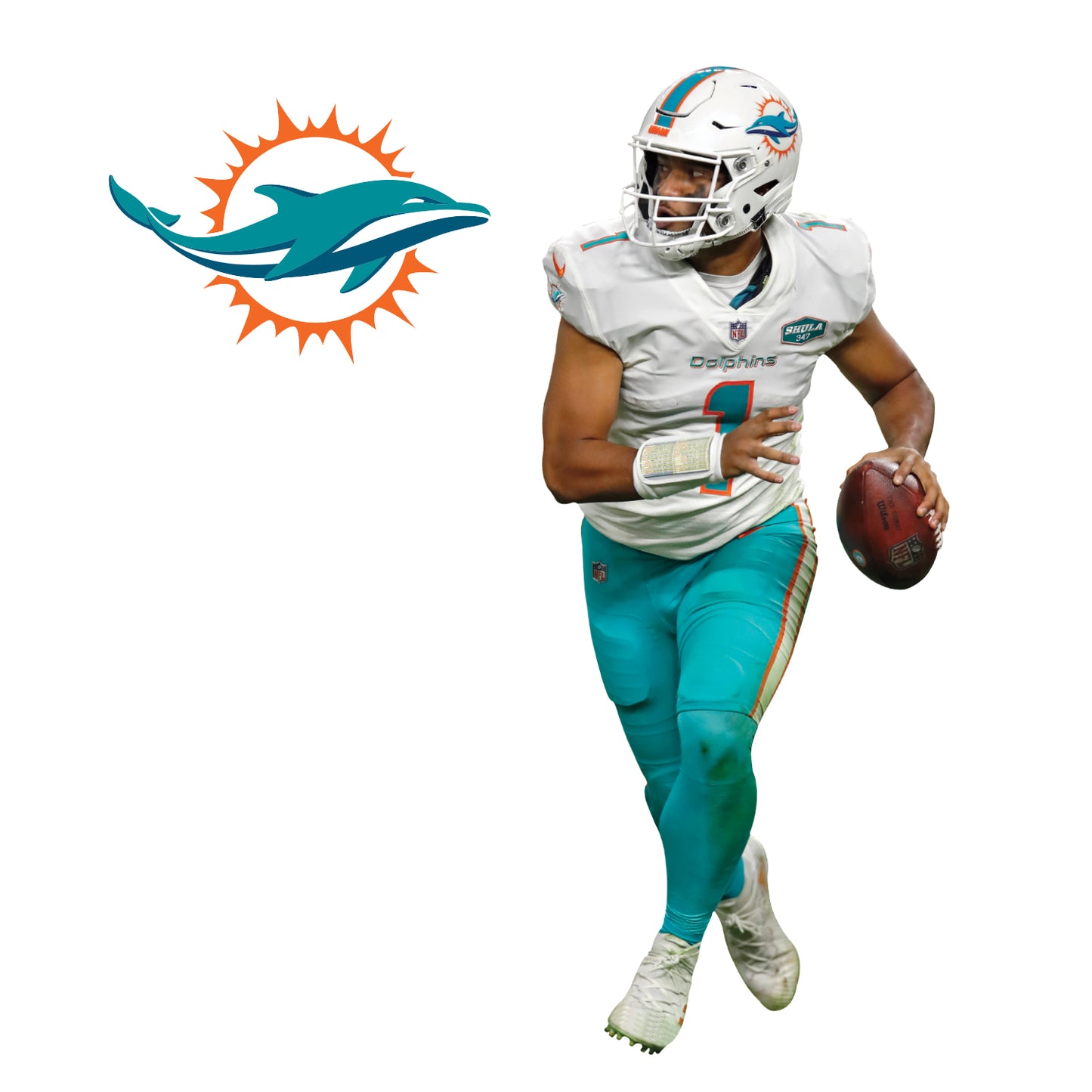 Fathead Tua Tagovailoa Miami Dolphins Mini Stand Out