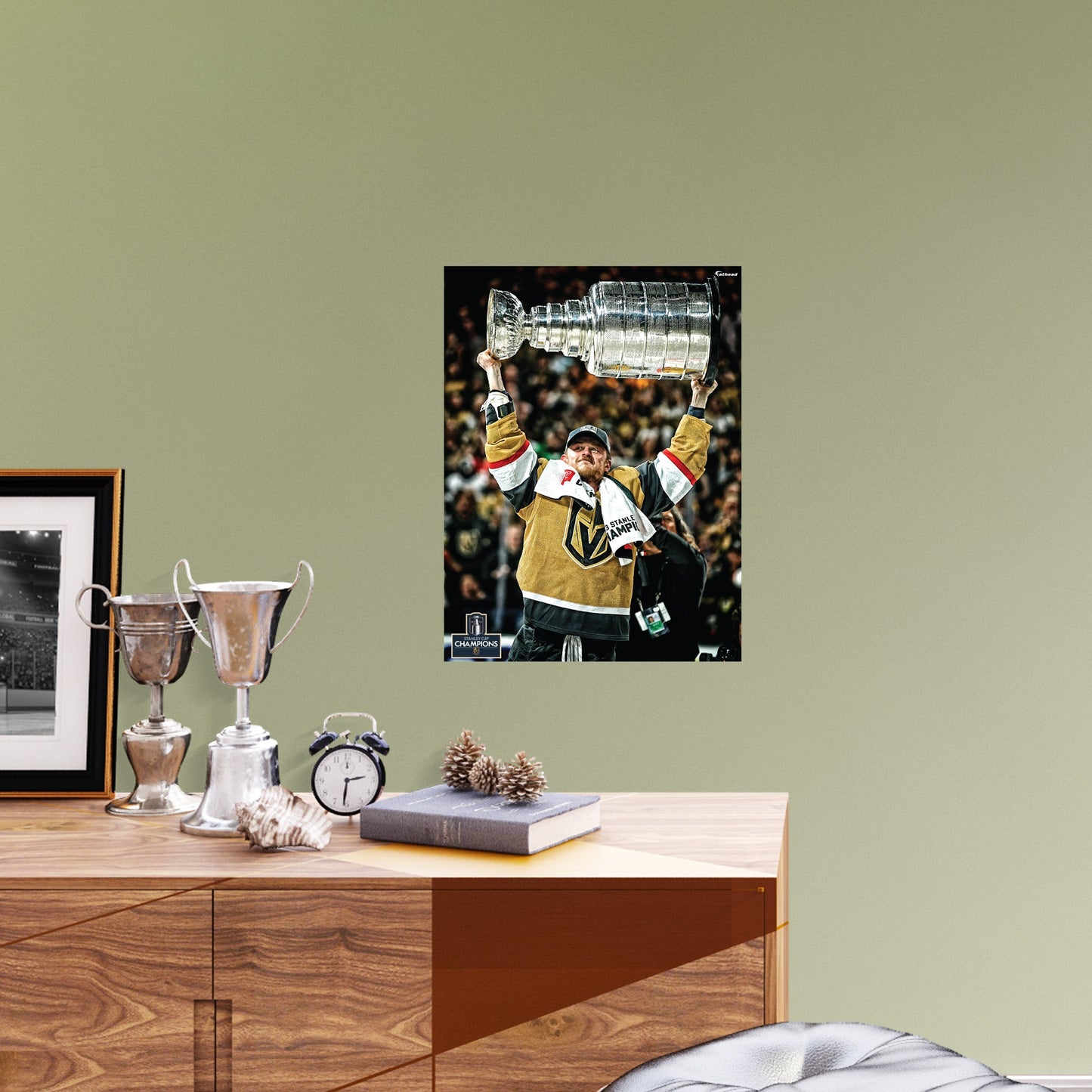 Vegas Golden Knights: Jack Eichel 2023 Stanley Cup Hoist Poster        - Officially Licensed NHL Removable     Adhesive Decal
