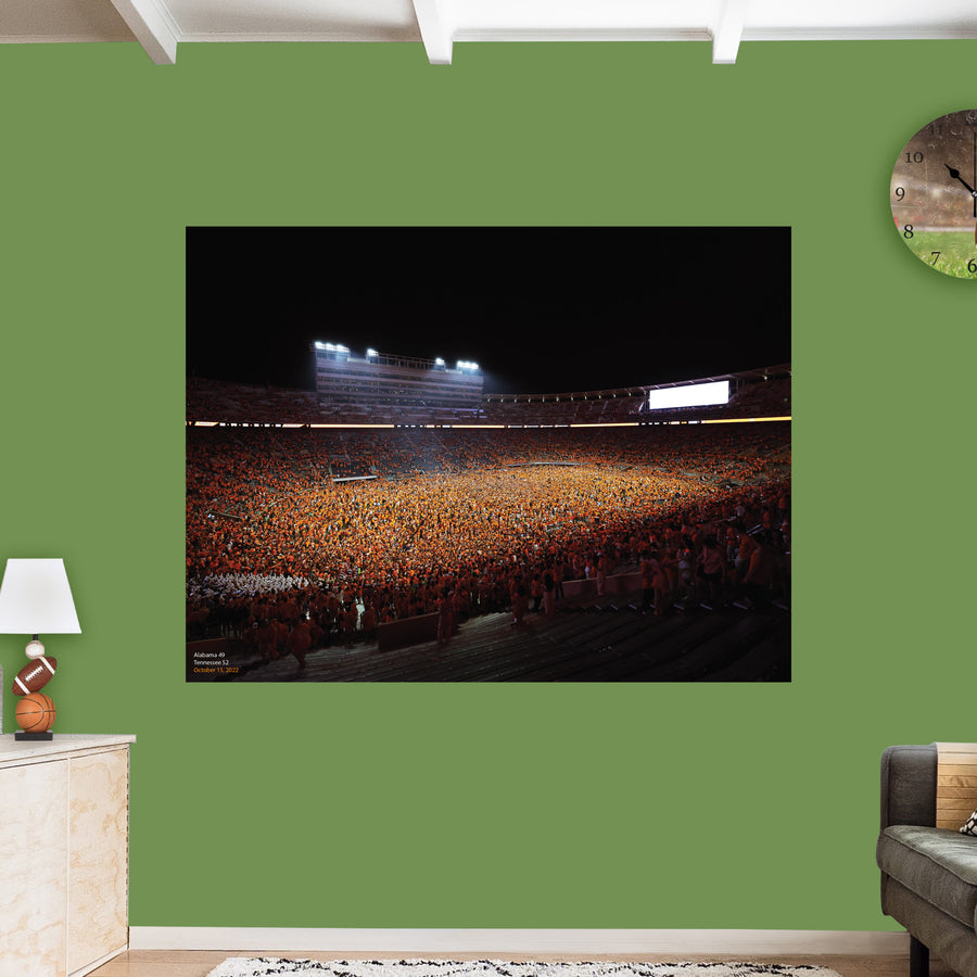 Storm the Field - Peel & Stick Poster - Official NCAA - Tennessee Volunteers - Reusable Vinyl Wall Decal