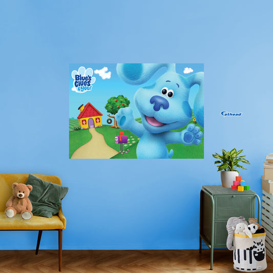 Blue's Clues:  Happy Poster        - Officially Licensed Nickelodeon Removable     Adhesive Decal